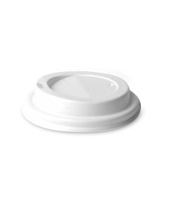 Víčka na kelímky - 8 cm, bílé, 100 ks