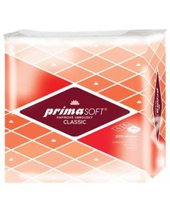 Papírové ubrousky PrimaSOFT 1vrstvé, bílé, 100 ks