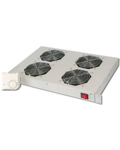 Digitus 19" větrací jednotka 1U, 4 ventilátory, šedá