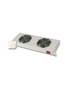 Digitus 19" větrací jednotka, 1U, 2 ventilátory, šedá