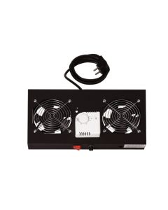Digitus 19" větrací jednotka, 1U, 2 ventilátory, černá