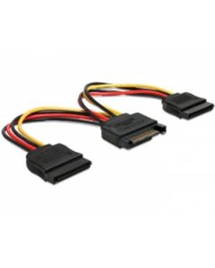 Delock Power Adapter SATA 15-pin na 2xSATA 15-pin