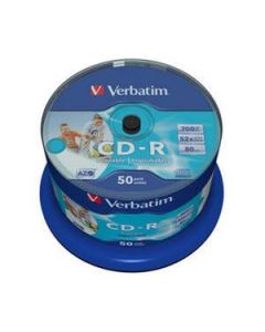 VERBATIM CD-R AZO 700MB, 52x, printable, spindle 50 ks