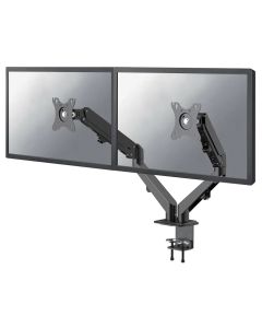 Neomounts DS70-700BL2/Držák displeje/na stůl/17-27"/svorka/VESA 100X100/nosn. 2x7kg/plynový píst/2 displeje/černý