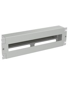 SOLARIX Instalační panel 3U s DIN lištou do 19" rozvaděče, RAL 7035, RAIL-3U-DIN
