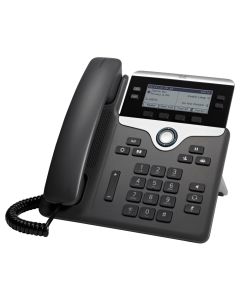 Cisco CP-7841-K9=  IP telefon, podsvícený displej, 2x 10/100/1000 Base-T RJ-45 funkce switche, PoE napájení