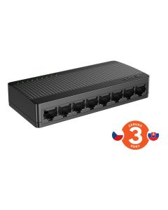 Tenda SG108M -  8x Gigabit Desktop Ethernet Mini  Switch, rychlosti 10/100/1000 Mb/s, 16Gb/s