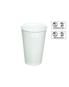 Plastové kelímky - bílé, 200 ml, 100 ks