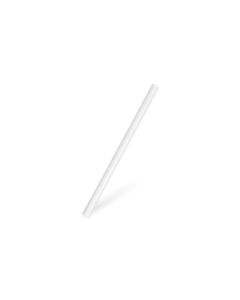 Slámky Jumbo - papírové, pr.8 cm, 15 cm,bílé,100ks