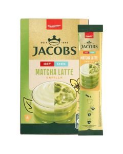 Matcha Latte Jacobs - Vanilla, 8 porcí, 116 g