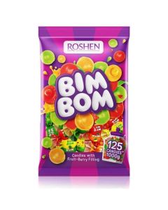 Bonbony Roshen Bim-Bom - dropsy s náplní, 1 kg