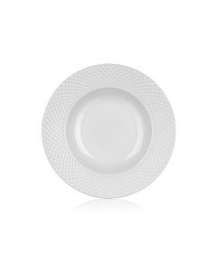 Hlub.talíře Banquet Diam.Line-bílé,22,2cm,sada 6ks