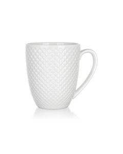 Hrnek Banquet Diamond Line - bílý, 410 ml