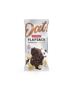 Tyčinka Nutrend Flapjack - čokoláda, banán, 50g