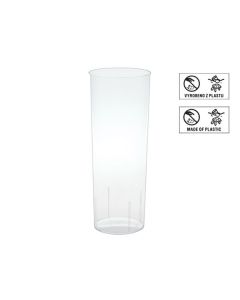Plastové pohárky longdrink - 300 ml, čiré, 500 ks