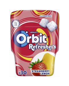Žvýkačky Orbit Refreshers - jahoda, citrón, dóza
