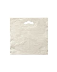 Tašky s průhmatem - LDPE, 55x60x5cm, bílé, 250 ks
