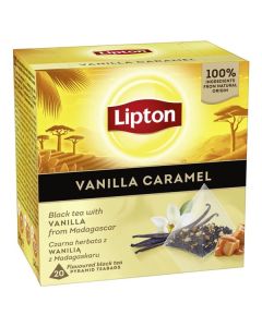 Čer.čaj Lipton - pyramidy,vanil./karamel, 20x 1,7g