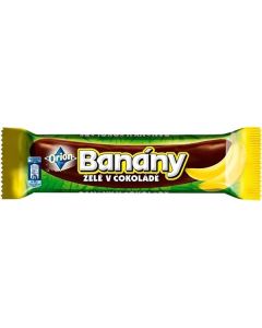 Tyčinka Orion Banány - želé v čokoládě 45g