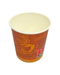 Papír. kelímky - teplé nápoje, 100 ml,potisk,50 ks