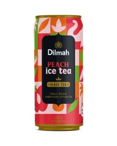 Led.čaj Dilmah - černý s broskví, plech 24x 0,33 l