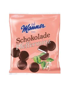 Čokoládky Manner - s mintovou náplní, 150g