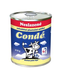 Zahuštěné mléko Condé - neslazené, 8% plech, 310 g