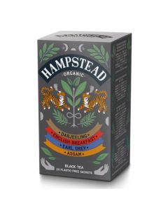 Kolekce černých čajů Hampstead Tea - bio, 20 ks