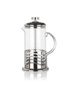 Konvice s filtračním pístem WAVE - skleněná, 600ml