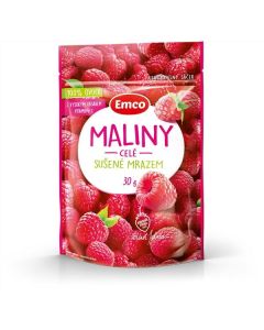 Mrazem sušené ovoce Emco - maliny, 30 g