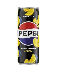 Pepsi Lemon Zero Sugar - plechovka, 24x 0,33 l