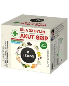 Bylin. čaj Leros-Síla 22 bylin, Akut Grip,10x 2,5g