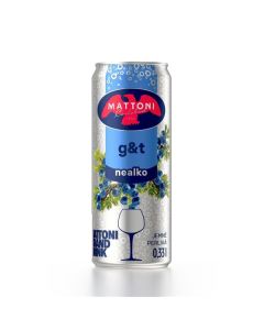 Min.voda Mattoni - Gin & tonik, plech, 24x 0,33 l