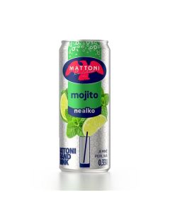 Minerální voda Mattoni - Mojito, plech, 24x 0,33 l