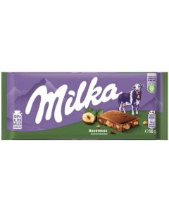 Čokoláda Milka - kousky oříšků, 90 g