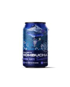 Kombucha Prager´s - Yerba Maté, plech, 12x 0,33 l