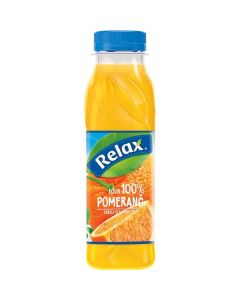 Džus Relax - 100%, pomeranč, 12x 0,33 l