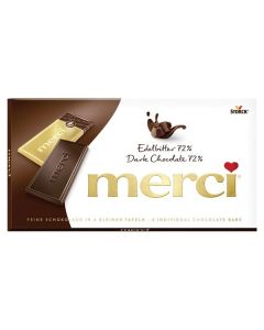 Čokoláda Merci - hořká, 72%, 100 g