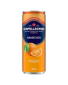Limo.San Pellegrino-Aranciata, plech, 24x 330ml
