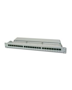 Digitus Patch Panel, CAT5E, stíněný, 24x 8P8C LSA, 1U, šedý
