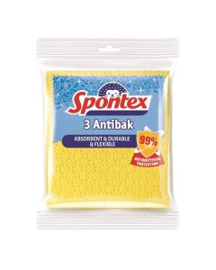 Houbové utěrky Spontex - antibakteriální, 3ks