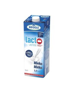 Trvanlivé mléko Meggle - bez laktózy, 3,5%, 1 l