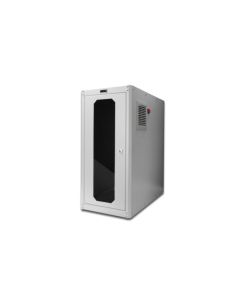 Digitus Pouzdro na počítač s nivelačními patkami, IP54 rozmery vnější 670x300x650 mm. vnitřní 581x292x550mm, skleněné dveře, venti