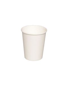 Papír. kelímky - teplé nápoje, 200 ml, bílé, 50 ks