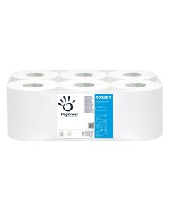 Toaletní papír jumbo mini Papernet-2vrstvý, 12rolí