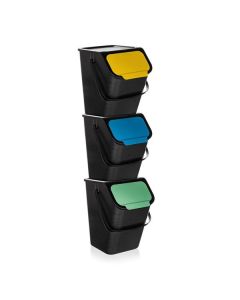 Odpadkové koše na tříděný odpad - 3 x 25 l