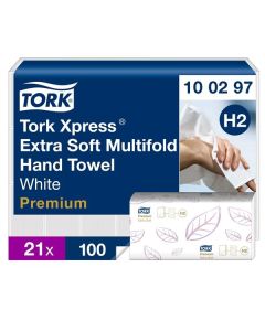 Sklád.papír.ruč.Tork-Xpress,H2, 2vrst,bílé, 2100ks