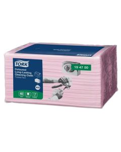 Utěrky Tork - červené, W8, 40 ks