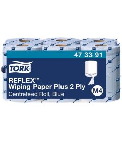 Papír.utě.v roli Tork Reflex-M4,2vrst.,modré,6rolí
