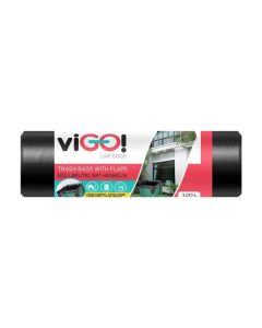 Pytle na odpad viGO! -s uchy,120l,26mic,10ks,černé